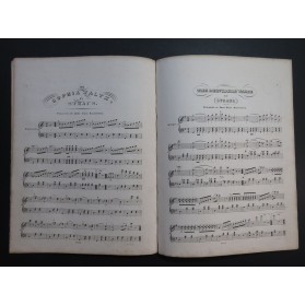 STRAUSS Waltzes Prague Company 10 Pièces Piano ca1850