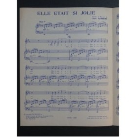 Elle était si Jolie Alain Barrière Chant Piano 1963