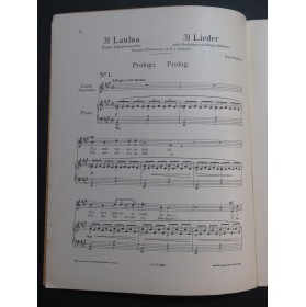 KILPINEN Yrjo 31 Lieder Dédicace Chant Piano