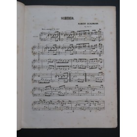 SCHUMANN Robert Klavierstücke 4 Pièces op 32 Piano ca1862