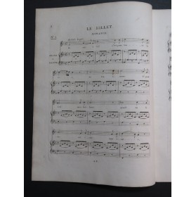 PANSERON Auguste Recueil No 3 op 10 Signature Chant Piano ca1820