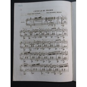 BRISSON Frédéric L'Étoile de France Piano ca1850