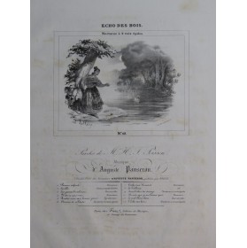PANSERON Auguste Echo des Bois Chant Piano ca1830