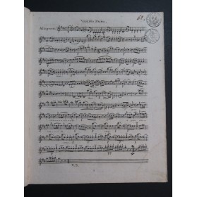 MOZART W. A. Grand Quatuor K 499 D Major Violon ca1800