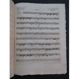 PAESIELLO Giovanni Una Rosa ed un Giacinto Chant Orchestre 1791