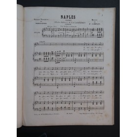CAMPANA F. Mélodies Italiennes Recueil No 2 Chant Piano ca1860