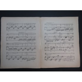 NATHAN Abel Sur l'Aile de mes Chants Dédicace Chant Piano ca1918
