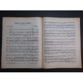 COSTERS F. Viens ô bien aimée Chant Piano 1926