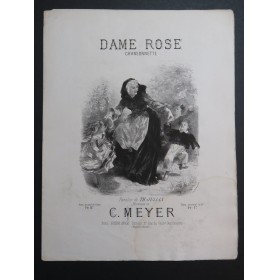 MEYER C. Dame Rose Chant Piano XIXe siècle