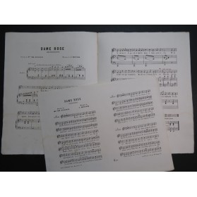 MEYER C. Dame Rose Chant Piano XIXe siècle