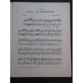 BERNIAUX Désiré Voila la Parisienne Piano ca1905