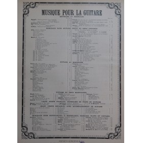 SOR Fernando Morceau de Concert op 54 Guitare ca1905