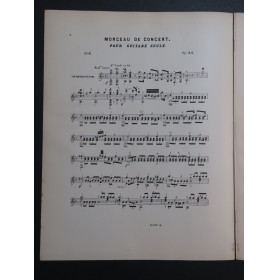 SOR Fernando Morceau de Concert op 54 Guitare ca1905
