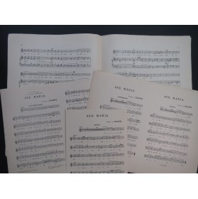 DE BALORRE Vicomte Ave Maria Dédicace Chant Orgue ou Harmonium ca1900
