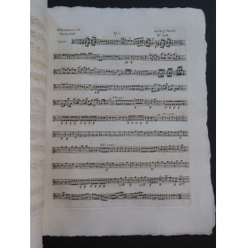 SARTI Giuseppe Vado a morir costante Chant Orchestre 1791
