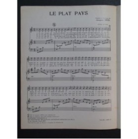 Le Plat Pays Jacques Brel Chant Piano 1962