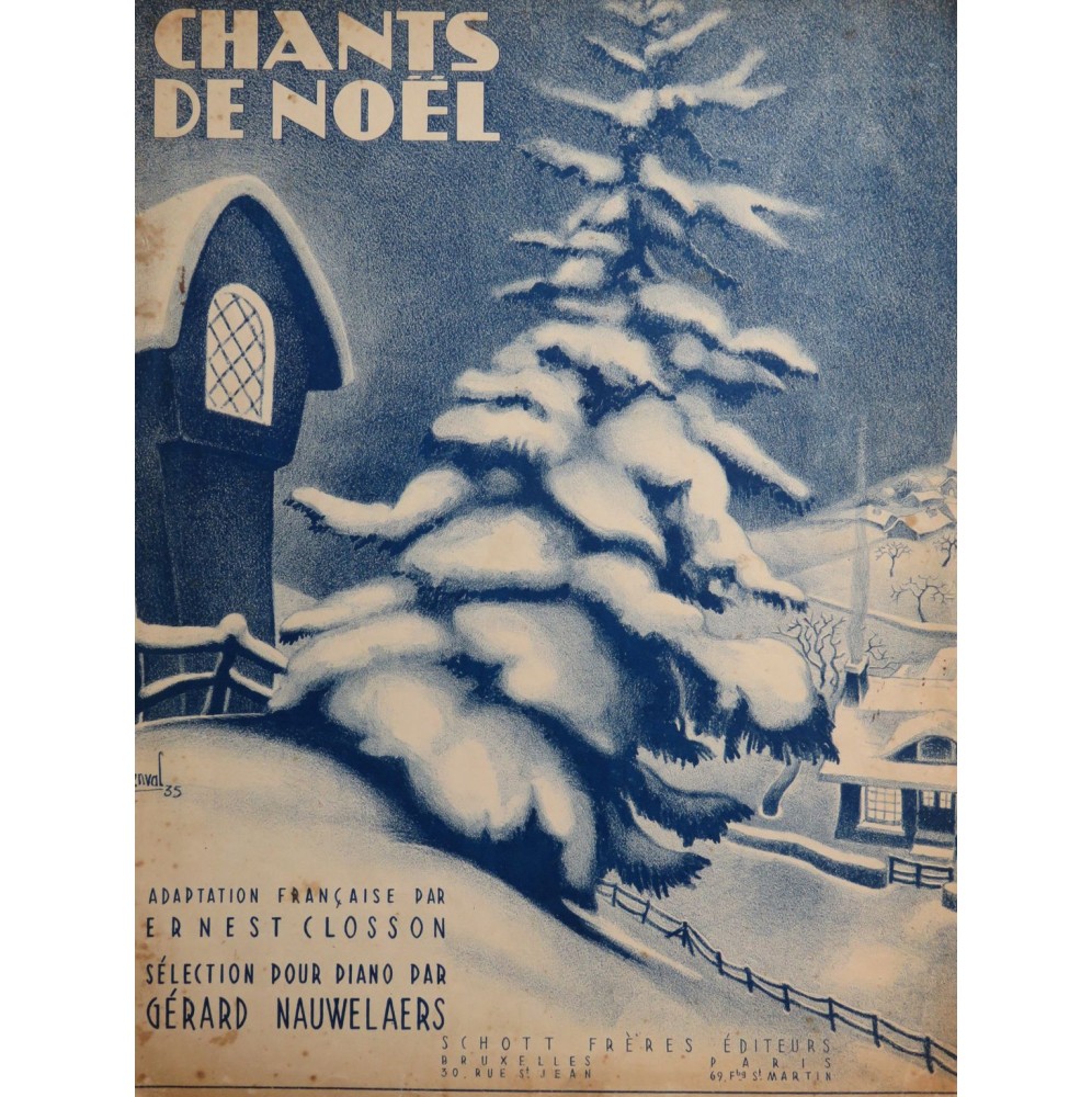 NAUWELAERS Gérard Sélection Chants de Noël Piano ou Chant Piano 1935