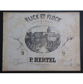 HERTEL P. Flick et Flock Au Feu ! Galop Piano ca1880