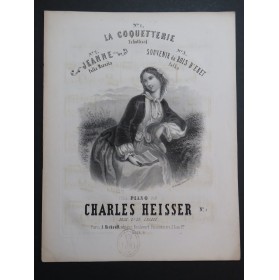 HEISSER Charles La Coquetterie Piano ca1850