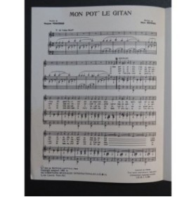 Mon Pot' Le Gitan Yves Montand Chant Piano 1968