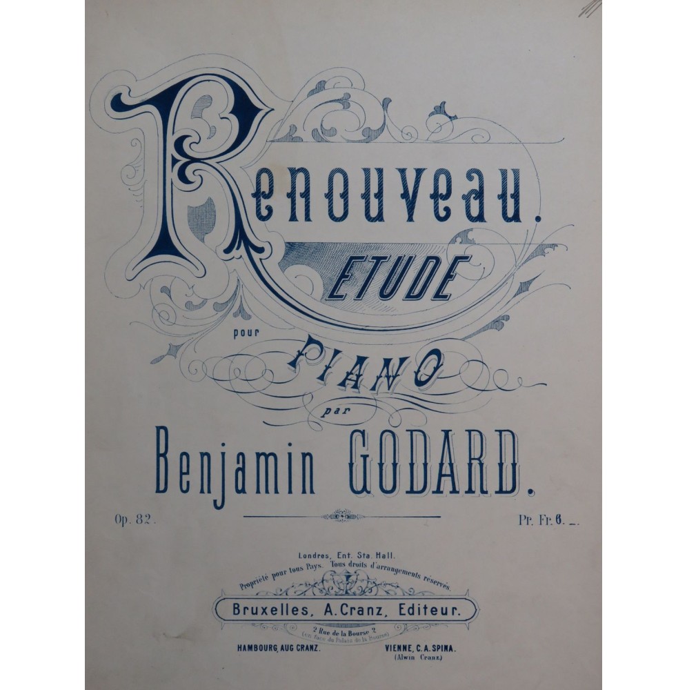 GODARD Benjamin Renouveau Piano ca1885
