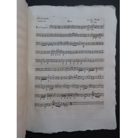 PRATI Alessio Non temer mio bel tesoro Chant Orchestre 1791