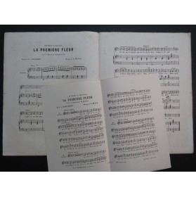 MEUGÉ Georges La Première Fleur Dédicace Chant Piano ca1877