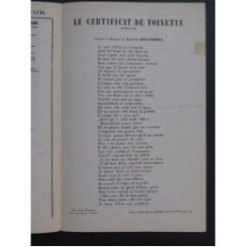 Le Certificat de Toinette Faria Monologue Delormel Garnier