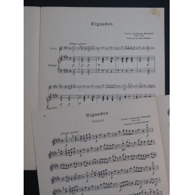 MONSIGNY P. A. Rigaudon Piano Violon 1911