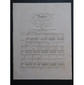 GABUSSI Vincenzo Se o caro sorri Chant Piano ca1830