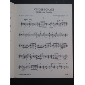 SCHUMANN Robert Kindersonate op 118 A Guitare 1970