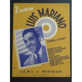 Album No 2 Luis Mariano 9 Pièces Chant Piano 1948