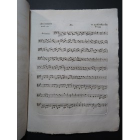 GIORDANI Giuseppe Caro mio bene Chant Orchestre 1790