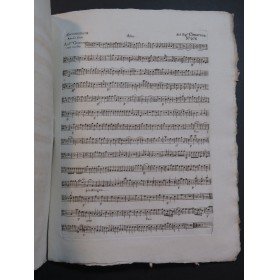 CIMAROSA Domenico L'Impesario gioia Chant Orchestre 1790