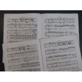 BEETHOVEN Andante de la 1ère Symphonie 2 Pianos à 8 mains ca1867