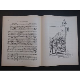DUPUY Auguste La Cité de Carcassonne Dédicace Chant Piano 1913