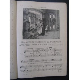 L'illustration Supplément Musical Piano Chant Piano solo 1897