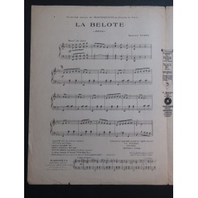 YVAIN Maurice La Belote Piano 1924