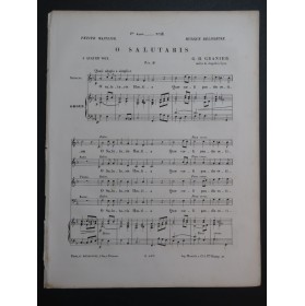 La Maîtrise Journal No 09 4 Pièces pour Chant Orgue ou Orgue 1860