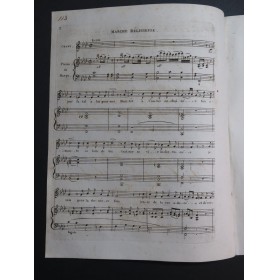 CASTRO S. Marche Religieuse Chant Piano ou Harpe ca 1820