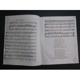 CASTRO S. Marche Religieuse Chant Piano ou Harpe ca 1820