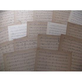 JOMELLI Niccolo La Calandrina Chant Orchestre Manuscrit