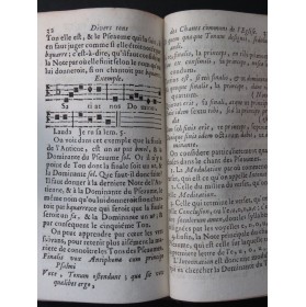 Cantus Diversi pro Festis et Dominicus Méthode Plein-Chant 1729
