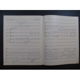 DÉRIVIS Louis Transcriptions Manuscrit Chant Piano Orgue