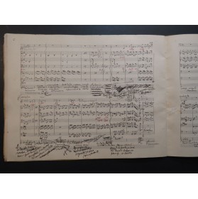 POUSSEL A. Le Cloître Héroïque Provence Manuscrit Chant Orchestre