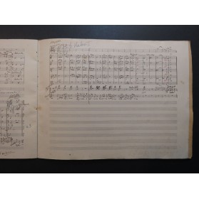 POUSSEL A. Le Cloître Héroïque Provence Manuscrit Chant Orchestre