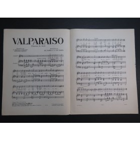 PARÈS Philippe et VAN PARYS Georges Valparaiso Chant Piano 1928