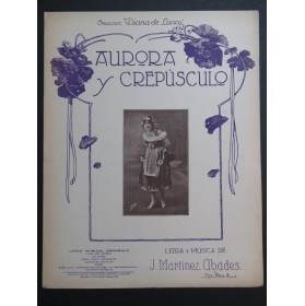 MARTINEZ ABADES J. Aurora y Crepüsculo Chant Piano 1918