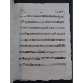 MARTINI G. B. Sereno Raggio di Lieta Calma Chant Orchestre 1790