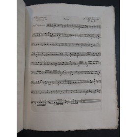 MENGOZZI Bernardo Se m'abbandoni mio dolce amore Chant Orchestre 1787
